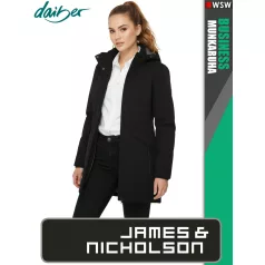   James & Nicholson BUSINESS BLACK női technikai bélelt kabát - munkaruha