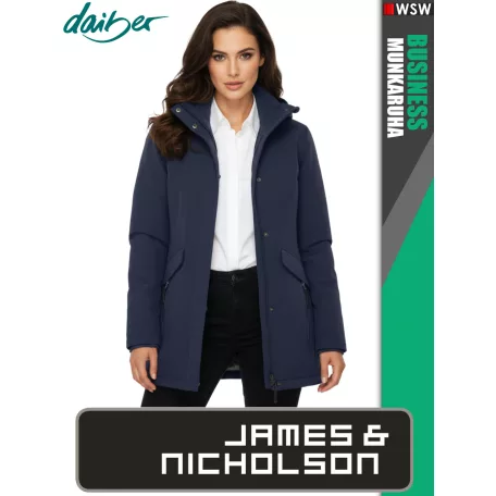 James & Nicholson BUSINESS NAVY női technikai bélelt kabát - munkaruha