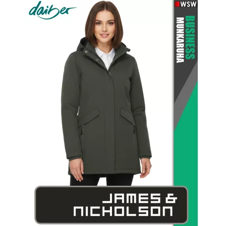 James & Nicholson BUSINESS OLIVE női technikai bélelt kabát - munkaruha