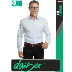   Daiber SLIMFIT LIGHTBLUE prémium pamut férfi hosszúujjú ing - ruházat