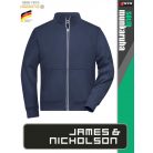 James & Nicholson SOLID NAVY technikai zippzáras pulóver - munkaruha