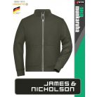 James & Nicholson SOLID OLIVE technikai zippzáras pulóver - munkaruha