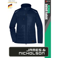  James & Nicholson HYBRID NAVY női technikai bélelt kabát - munkaruha