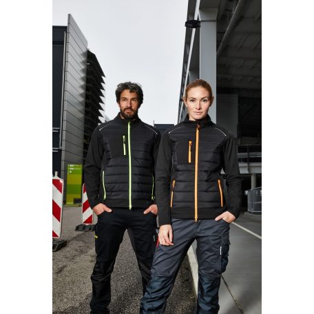 James & Nicholson HYBRID BLACKY férfi technikai bélelt kabát - munkaruha