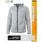 James & Nicholson KNITTED HOODIE férfi prémium polár pulóver