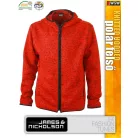 James & Nicholson KNITTED HOODIE férfi prémium polár pulóver