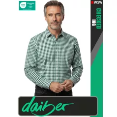  Daiber CHECKED FOREST prémium pamut hosszúujjú ing - ruházat