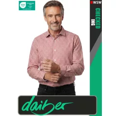   Daiber CHECKED RED prémium pamut hosszúujjú ing - ruházat