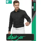 Daiber BUSINESS BLACK prémium kevertszálas férfi hosszúujjú ing - ruházat
