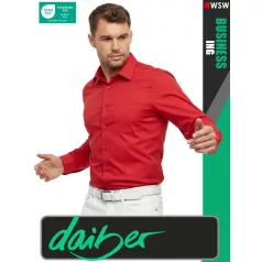   Daiber BUSINESS RED prémium kevertszálas férfi hosszúujjú ing - ruházat
