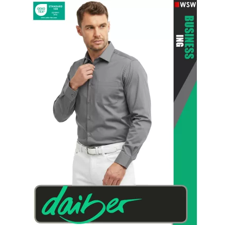 Daiber BUSINESS STEEL prémium kevertszálas férfi hosszúujjú ing - ruházat
