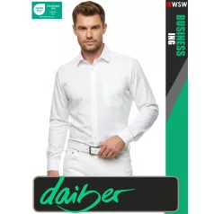   Daiber BUSINESS WHITE prémium kevertszálas férfi hosszúujjú ing - ruházat