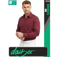   Daiber BUSINESS WINE prémium kevertszálas férfi hosszúujjú ing - ruházat