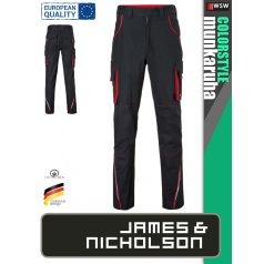   James & Nicholson COLORSTYLE CARBON technikai pamutgazdag deréknadrág - munkaruha