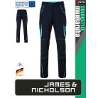 James & Nicholson COLORSTYLE NAVY technikai pamutgazdag deréknadrág - munkaruha