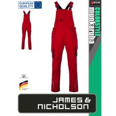 James & Nicholson COLORSTYLE BLACK technikai pamutgazdag kantáros nadrág - munkaruha