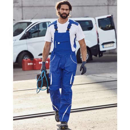 James & Nicholson COLORSTYLE BLACK technikai pamutgazdag kantáros nadrág - munkaruha