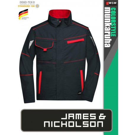 James & Nicholson COLORSTYLE CARBON technikai pamutgazdag kabát - munkaruha