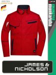   James & Nicholson COLORSTYLE RED technikai pamutgazdag kabát - munkaruha