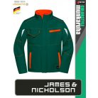 James & Nicholson COLORSTYLE DARKGREEN technikai softshell kabát - munkaruha