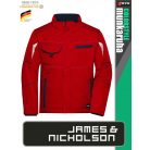 James & Nicholson COLORSTYLE RED technikai bélelt softshell kabát - munkaruha