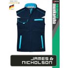James & Nicholson COLORSTYLE NAVY technikai bélelt softshell mellény - munkaruha