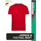 James & Nicholson COLORSTYLE RED technikai kétszínű póló - munkaruha