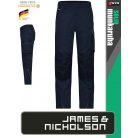 James & Nicholson SOLID NAVY technikai kopásálló deréknadrág - munkaruha
