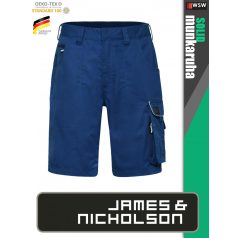   James & Nicholson SOLID DARKROYAL technikai kopásálló rövidnadrág - munkaruha