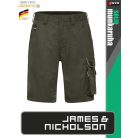 James & Nicholson SOLID OLIVE technikai kopásálló rövidnadrág - munkaruha