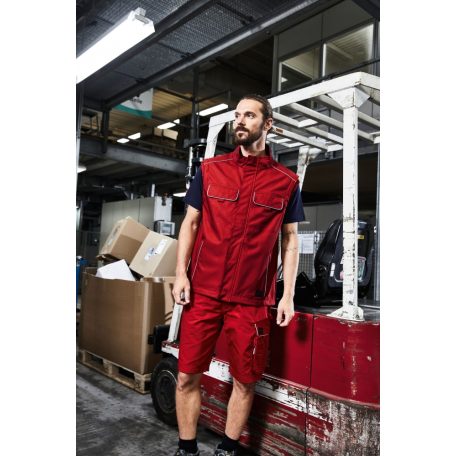 James & Nicholson SOLID RED technikai softshell mellény - munkaruha