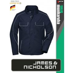  James & Nicholson SOLID NAVY technikai softshell kabát - munkaruha