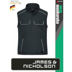   James & Nicholson SOLID CARBON technikai átmeneti softshell mellény - munkaruha