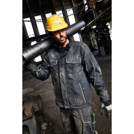 James & Nicholson SOLID BLACK technikai átmeneti softshell kabát - munkaruha