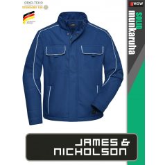   James & Nicholson SOLID DARKROYAL technikai átmeneti softshell kabát - munkaruha