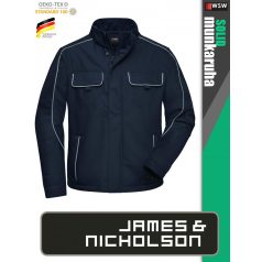   James & Nicholson SOLID NAVY technikai átmeneti softshell kabát - munkaruha