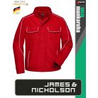 James & Nicholson SOLID RED technikai átmeneti softshell kabát - munkaruha
