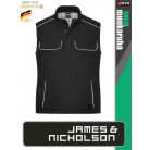 James & Nicholson SOLID BLACK technikai hőtükrös bélelt softshell mellény - munkaruha