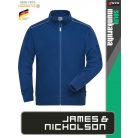 James & Nicholson SOLID DARKROYAL technikai zippzáras pamutgazdag pulóver - munkaruha