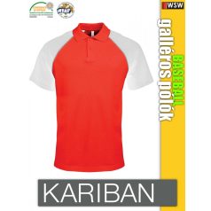 Kariban BASEBALL férfi galléros póló - munkaruha