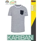 Kariban STRIPED férfi póló - munkapóló