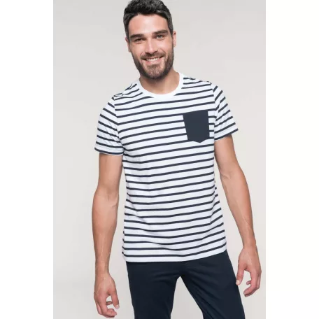 Kariban STRIPED férfi póló - munkapóló