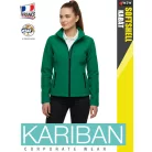 Kariban SOFTSHELL KELLYGREEN női technikai softshell kabát - munkaruha