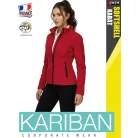 Kariban SOFTSHELL RED női technikai softshell kabát - munkaruha
