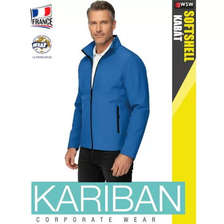 Kariban SOFTSHELL AQUA férfi technikai kabát - munkaruha