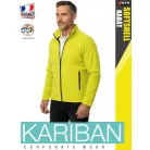 Kariban SOFTSHELL FLUOYELLOW férfi technikai kabát - munkaruha
