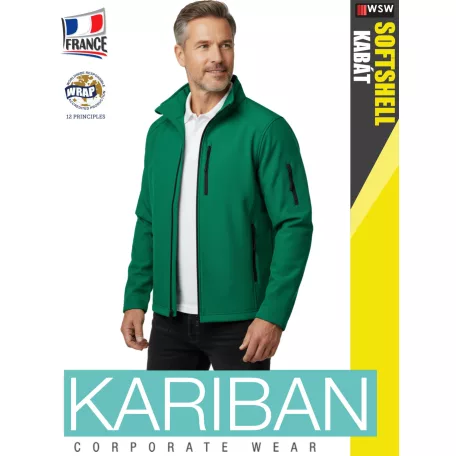 Kariban SOFTSHELL KELLY férfi technikai kabát - munkaruha