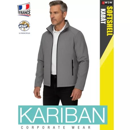 Kariban SOFTSHELL MARLGREY férfi technikai kabát - munkaruha