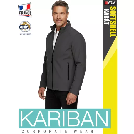 Kariban SOFTSHELL TITANIUM férfi technikai kabát - munkaruha