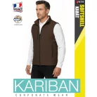 Kariban SOFTSHELL CHOCOLATE férfi technikai softshell mellény - munkaruha